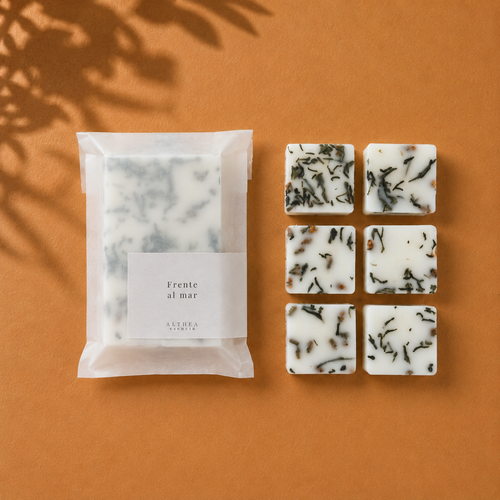Cera de soja natural frente al mar violeta matcha coco - Althea Esencia