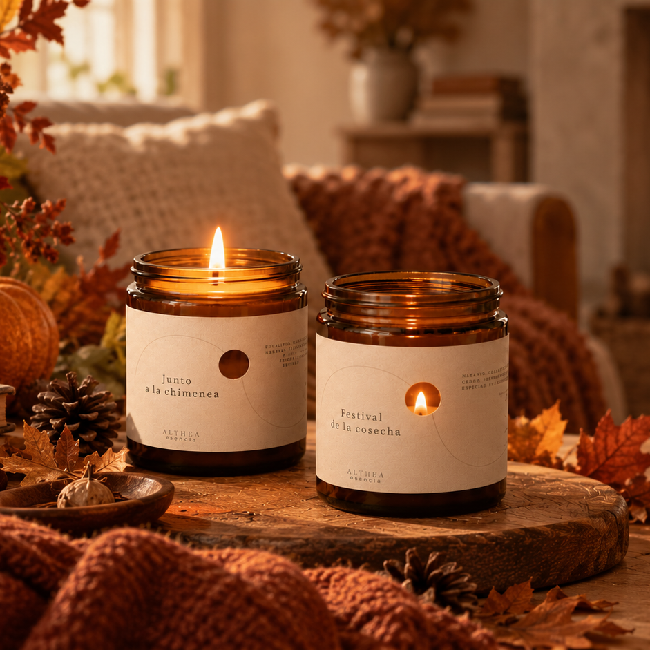 Dúo Otoño: Chimenea + Cosecha